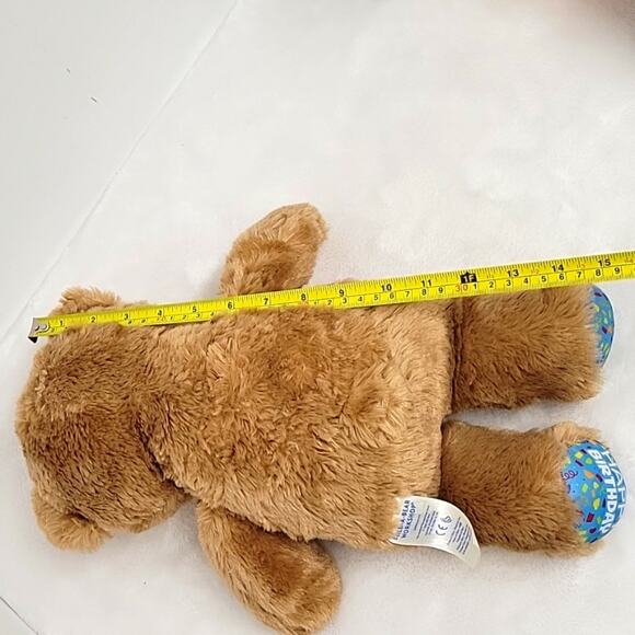 Build A Bear Happy Birthday Bear Light Brown w/Blue Paws and the B-A-B Logo - Picture 7 of 12